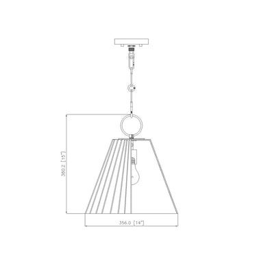 Z Lite Alaric 1 Light 15" Pendant 7