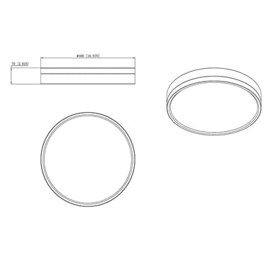 Z Lite Algar 1 Light Flush Mount 7