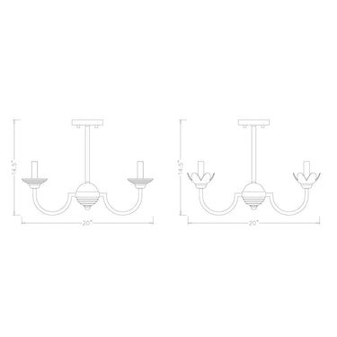 Z Lite Allistair 4 Light Semi Flush Mount 7