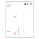 Z Lite Almet 1 Light 12" High Outdoor Wall Light 6