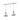 Z Lite Almet 1 Light 12" Linear Chandelier in Chrome Finish 
