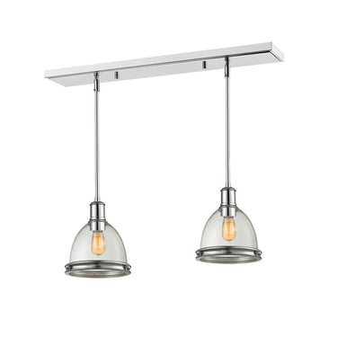 Z Lite Almet 1 Light 12" Linear Chandelier in Chrome Finish 