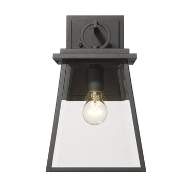 Z Lite Almet 1 Light 14" Outdoor Wall Light in Black Finish 2