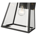 Z Lite Almet 1 Light 14" Outdoor Wall Light in Black Finish 3