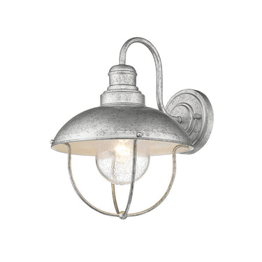 Z Lite Almet 1 Light 14" Outdoor Wall Light in Galvanized Finish 