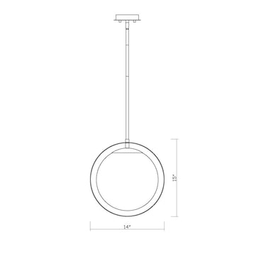 Z Lite Almet 1 Light 15" Pendant 7
