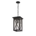 Z Lite Almet 1 Light Outdoor Chain Mount Ceiling Fixture in Black Finish 4