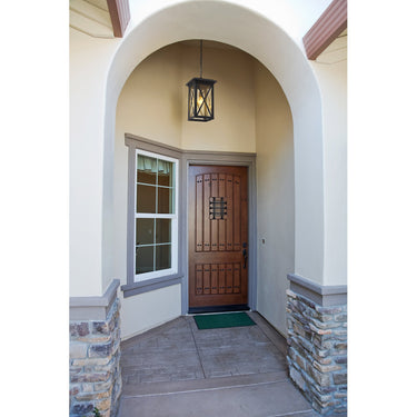 Z Lite Almet 1 Light Outdoor Chain Mount Ceiling Fixture in Black Finish 5