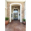 Z Lite Almet 1 Light Outdoor Chain Mount Ceiling Fixture in Black Finish 6