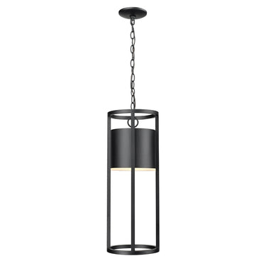 Z Lite Almet 1 Light Outdoor Chain Mount Ceiling Fixture in Brushed Nickel Finish 1