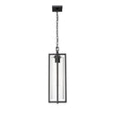 Z Lite Almet 1 Light Outdoor Chain Mount Ceiling Fixture in Clear Ribbed Shade 2