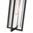 Z Lite Almet 1 Light Outdoor Chain Mount Ceiling Fixture in Clear Ribbed Shade 3