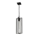 Z Lite Almet 1 Light Outdoor Chain Mount Ceiling Fixture in Clear Ribbed Shade 4
