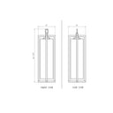 Z Lite Almet 1 Light Outdoor Chain Mount Ceiling Fixture in Clear Ribbed Shade 7