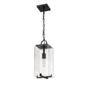 Z Lite Almet 1 Light Outdoor Chain Mount Ceiling Fixture in Clear Seedy Shade 4