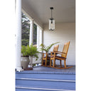 Z Lite Almet 1 Light Outdoor Chain Mount Ceiling Fixture in Clear Seedy Shade 6