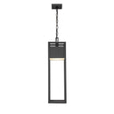 Z Lite Almet 1 Light Outdoor Chain Mount Ceiling Fixture in Etched Shade 1