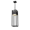 Z Lite Almet 1 Light Outdoor Chain Mount Ceiling Fixture in Etched Shade 2