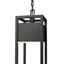 Z Lite Almet 1 Light Outdoor Chain Mount Ceiling Fixture in Etched Shade 3