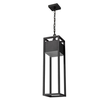 Z Lite Almet 1 Light Outdoor Chain Mount Ceiling Fixture in Etched Shade 4