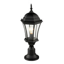 Z Lite Almet 1 Light Outdoor Pier Mounted Fixture in Clear Beve Shade 1