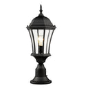 Z Lite Almet 1 Light Outdoor Pier Mounted Fixture in Clear Beve Shade 2