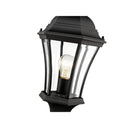 Z Lite Almet 1 Light Outdoor Pier Mounted Fixture in Clear Beve Shade 3