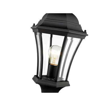 Z Lite Almet 1 Light Outdoor Pier Mounted Fixture in Clear Beve Shade 3