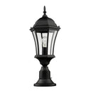 Z Lite Almet 1 Light Outdoor Pier Mounted Fixture in Clear Beve Shade 4