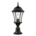 Z Lite Almet 1 Light Outdoor Pier Mounted Fixture in Clear Beve Shade 