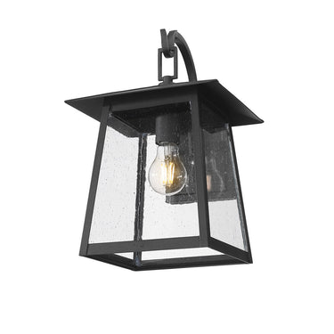 Z Lite Almet 1 Light Outdoor Wall Light in Clear Seedy Shade 1