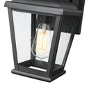 Z Lite Almet 1 Light Outdoor Wall Light in Sand Black Finish 3
