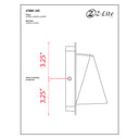 Z Lite Almet 1 Light Outdoor Wall Light in Sand Blast Shade 6