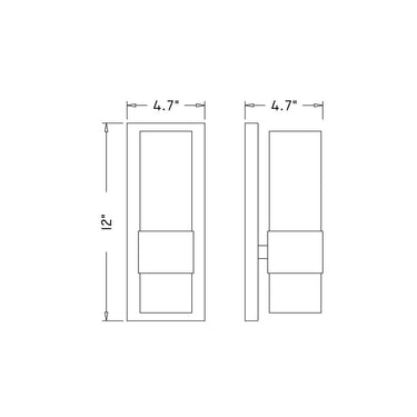 Z-Lite Almet 1 Light Wall Sconce - 343-1S-RB 7