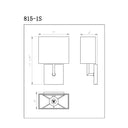 Z-Lite Almet 1 Light Wall Sconce - 815-1S-RB 7