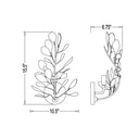 Z-Lite Almet 1 Light Wall Sconce in Modern Gold Finish 7