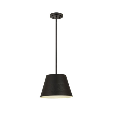 Z-Lite Almet 12" 1 Light Pendant in Matte Black 