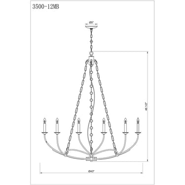 Z Lite Almet 12 Light Chandelier 7