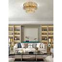 Z-Lite Almet 12 Light Flush Mount in Heirloom Brass Finish 5