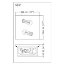 Z Lite Almet 2 Light Outdoor Flush Mount 7