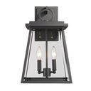 Z-Lite Almet 2 Light Outdoor Wall Light in Black Finish 1