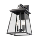 Z-Lite Almet 2 Light Outdoor Wall Light in Black Finish 2