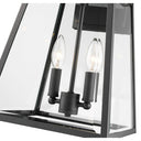 Z-Lite Almet 2 Light Outdoor Wall Light in Black Finish 3