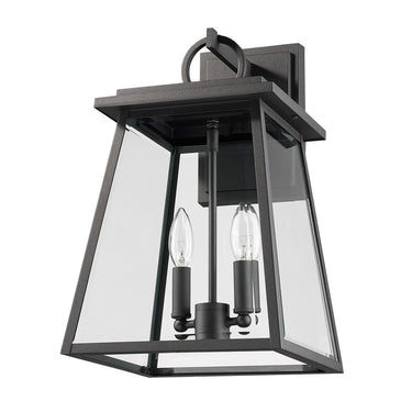 Z-Lite Almet 2 Light Outdoor Wall Light in Black Finish 4
