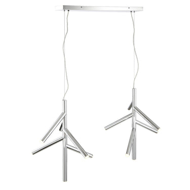 Z-Lite Almet 20.25" 12 Light Linear Chandelier in Chrome Finish 3