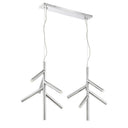 Z-Lite Almet 20.25" 12 Light Linear Chandelier in Chrome Finish 4
