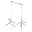 Z-Lite Almet 20.25" 12 Light Linear Chandelier in Chrome Finish 