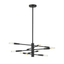 Z-Lite Almet 23.25" Ten Light Chandelier in Matte Black 1