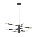 Z-Lite Almet 23.25" Ten Light Chandelier in Matte Black 4