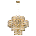 Z-Lite Almet 25.75" 13 Light Chandelier in Heirloom Brass Finish 4